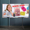 Triangle Double‑Sided Adjustable Poster Display Stand