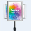 A2 Mobile Aluminum Alloy Poster Stand – Adjustable Height Display