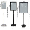 A2 Mobile Aluminum Alloy Poster Stand – Adjustable Height Display