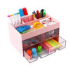 Plastic Stationery Desktop Storage Box 14.5 x 21 x 12.5cm