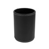 Black PU Leather Pencil Cup for Desktop Stationery Organizer 8 x 11cm