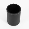 Black PU Leather Pencil Cup for Desktop Stationery Organizer 8 x 11cm