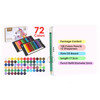 Pack of 72 Oily Colour Pencils With Sharpeners