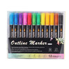 Pack of 12 Colors Art Drawing Outline Fineliner Marker pens