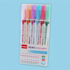 Pack of 6 Double Headed Linear Curved Highlighters