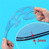 Pack of 3 Transparent Plastic French Curve Design Ruler Set