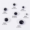 Pack of 500 Pieces Assorted Size Self-Adhesive Googly Wiggle Eyes