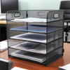 Black Iron 5-layer Storage Basket Rack 33.2 x 23 x 33.5cm