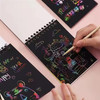 A6 10 Sheets DIY Scratch Painting Book For Kids