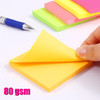 Pack of 400 Sheets Easy To Post Neon Sticky Notes Memo Pads 75x75mm