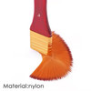 Pack of 11 Pieces Wood Handle Nylon Hair Acrylic Paintbrush Set