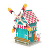 Windmill DIY Mechanical House Stem Toy with Instruction Book