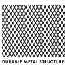 4 Tier Vertical Black Detachable Metal Mesh Organizer 27 x 8 x 20.6cm