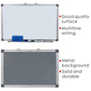 Aluminum Frame Magnetic Horizontal Vertical Whiteboard 120 x 180cm