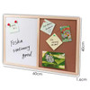 Dual‑Purpose Organizational Board 40 × 60 cm – Magnetic Whiteboard & Self‑Healing Cork Board