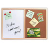 Dual‑Purpose Organizational Board 40 × 60 cm – Magnetic Whiteboard & Self‑Healing Cork Board