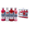 Pack of 4 Acrylic Pouring Paints 100ml - White, Light Pink, Rose Red, Bright Red