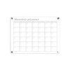 Glass Dry Erase Magnet Whiteboard Monthly Calendar Planner for Refrigerator 40×30×0.3 cm