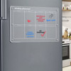 Glass Dry Erase Magnet Whiteboard Weekly Planner for Refrigerator 40×30×0.3 cm