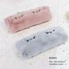 Single Crown Sleeping‑Face Plush Pencil Case