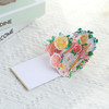 Half‑Masked Floral Bloom 3D Pop Up Greeting Card