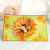 Sunflower Butterfly 3D Pop Up Greeting Card
