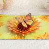 Sunflower Butterfly 3D Pop Up Greeting Card