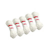 Pack of 5 White Acrylic Yarn Rolls – 10g each, 4 Strand 8 Ply Knitting Wool