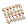 Pack of 5 Beige Acrylic Yarn Rolls – 10g each, 4 Strand 8 Ply Knitting Wool