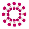 Pack of 5 Hot Pink Acrylic Yarn Rolls – 10g each, 4 Strand 8 Ply Knitting Wool