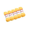 Pack of 5 Light Yellow Acrylic Yarn Rolls – 10g each, 4 Strand 8 Ply Knitting Wool