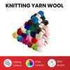 Pack of 5 Navy Blue Acrylic Yarn Rolls – 10g each, 4 Strand 8 Ply Knitting Wool