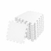 Pack of 4 30x30cm White Coloured 1cm Thick EVA Foam Mats