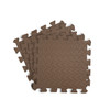 Pack of 4 30x30cm Brown Coloured 1cm Thick EVA Foam Mats
