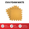 Pack of 4 30x30cm Light Blue Coloured 1cm Thick EVA Foam Mats