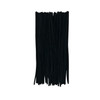 Pack of 50 Black Coloured Pipe Cleaners 30cm x 6mm Craft Chenille Stems