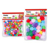 Bag of 70 Pieces 2cm Colorful Pom Pom Balls