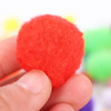 Bag of 15 Pieces 3cm Colorful Flash Pom Pom Balls