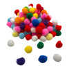 Bag of 120 Pieces 1.5cm Colorful Pom Pom Balls