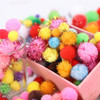 Bag of 120 Pieces 1.5cm Colorful Pom Pom Balls
