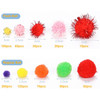 Bag of 50 Pieces 2.5cm Colorful Pom Pom Balls