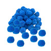 Pack of 50 Blue Pom Poms 1.5cm – Soft Fluffy Craft Balls