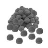 Pack of 50 Grey Pom Poms 1.5cm – Soft Fluffy Craft Balls