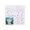 20 x 20cm Pre Drawn Outline Canvas Paint For Kids