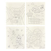 25 x 30cm Pre Drawn Outline Canvas Paint For Kids