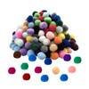 Pack of 1000 Assorted Coloured Pom Poms 1.5cm – Soft Fluffy Craft Balls