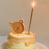 Pack of 12 Golden and Silver Smokeless Birthday Cake Candles