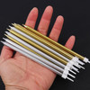 Pack of 12 Golden and Silver Smokeless Birthday Cake Candles