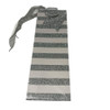 Celebrate Silver Stripe Glitter Design Bottle Gift Bag