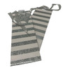 Celebrate Silver Stripe Glitter Design Bottle Gift Bag